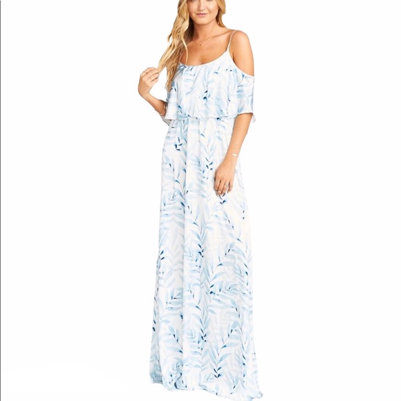 Show Me Your MuMu Dresses & Skirts - NWOT SMYM Caitlin Ruffle Maxi Dress